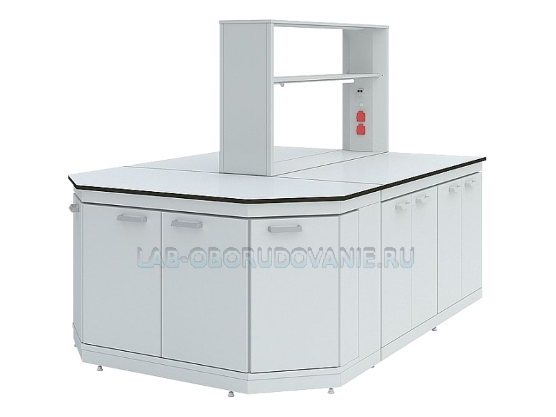 Стол торцевой ЛК-1500 СЛТ (1500х750х900) (корпус Сталь) (столешница Lab HPL)