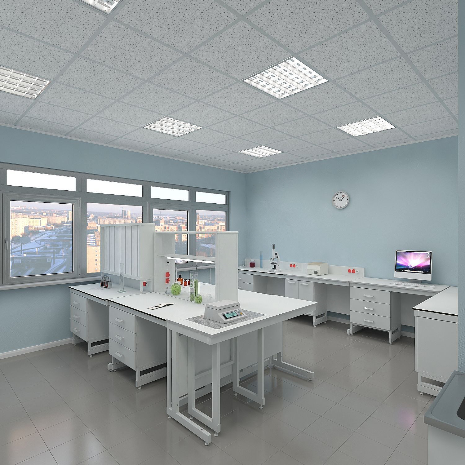 Стол весовой ЛК-600 СВ (600х400х770) (Гранит)