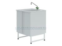 Мойка лабораторная химическая ЛК-600 СМС-ПВ (600х600х900) (1 раковина врезная -полипропилен, глубина 300мм) (корпус Полипропилен)